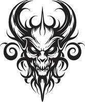 Malevolent Mark Evil Devilhead Tattoo Dark Dominion Devilhead vector