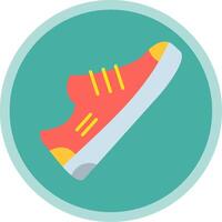 Shoe Flat Multi Circle Icon vector