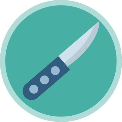 Knife Flat Multi Circle Icon