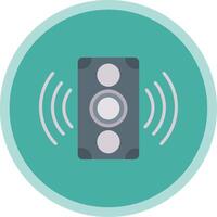 Sound Speaker Flat Multi Circle Icon vector