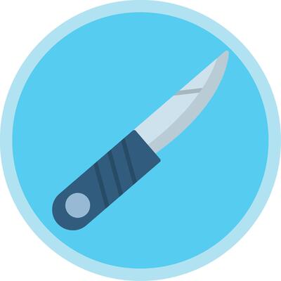 Knife Flat Multi Circle Icon