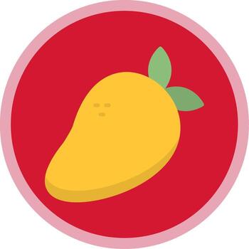 Mango Flat Multi Circle Icon vector
