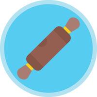Rolling Pin Flat Multi Circle Icon vector