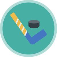 Hockey Flat Multi Circle Icon vector