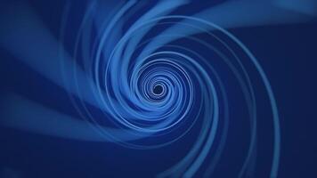 A spinning spiral of glowing blue light beams. Full HD and looping abstract swirl background animation. video