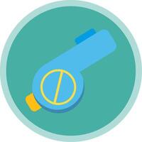 Whistle Flat Multi Circle Icon vector