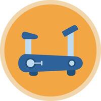 Stationary Bicycle Flat Multi Circle Icon vector