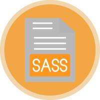 Sass Flat Multi Circle Icon vector
