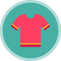 Shirt Flat Multi Circle Icon vector