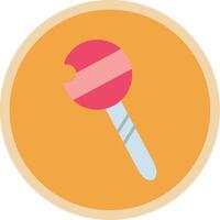 Lollipop Flat Multi Circle Icon vector