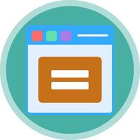 Equal Flat Multi Circle Icon vector