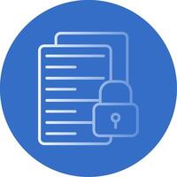 File Gradient Line Circle Icon vector