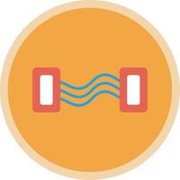 Chest Expander Flat Multi Circle Icon vector