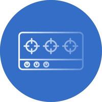 Hob Gradient Line Circle Icon vector
