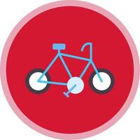 ciclo plano multi circulo icono vector