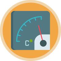 Gauge Flat Multi Circle Icon vector