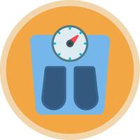 Scales Flat Multi Circle Icon vector