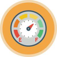 Gauge Flat Multi Circle Icon vector