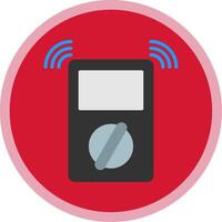 Metre Flat Multi Circle Icon vector