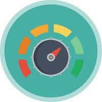 Thermostat Flat Multi Circle Icon vector
