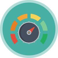 Thermostat Flat Multi Circle Icon vector