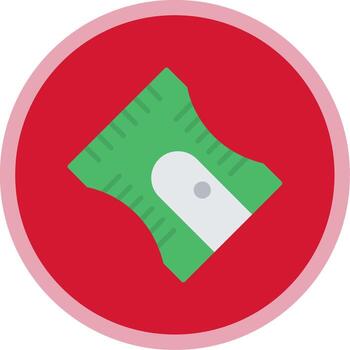 Sharpener Flat Multi Circle Icon vector