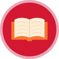 Open Book Flat Multi Circle Icon vector