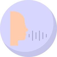 Voice Recording Gradient Line Circle Icon vector