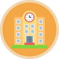 School Flat Multi Circle Icon vector