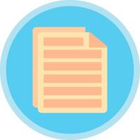 File Flat Multi Circle Icon vector