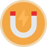 Magnet Flat Multi Circle Icon vector
