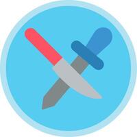 Sharpening Flat Multi Circle Icon vector