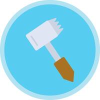 Tenderizer Flat Multi Circle Icon vector