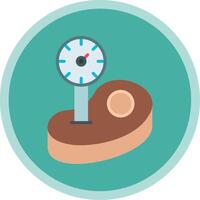 Thermometer Flat Multi Circle Icon vector