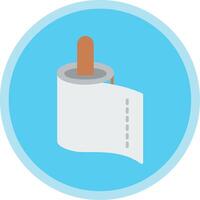 Paper Towel Flat Multi Circle Icon vector