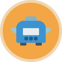 Slow Cooker Flat Multi Circle Icon vector