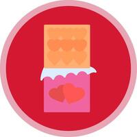 Chocolate Bar Flat Multi Circle Icon vector