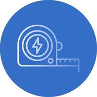 Measure Tap Gradient Line Circle Icon vector