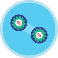 Lean Flat Multi Circle Icon vector