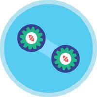 Lean Flat Multi Circle Icon vector