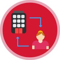 B2c Flat Multi Circle Icon vector