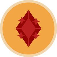 Diamond Flat Multi Circle Icon vector