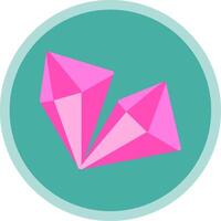 Crystal Flat Multi Circle Icon vector