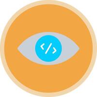 Vision Flat Multi Circle Icon vector