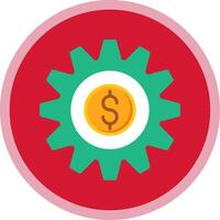 Money Management Flat Multi Circle Icon vector