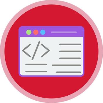 Programming Flat Multi Circle Icon vector