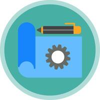 Prototype Flat Multi Circle Icon vector