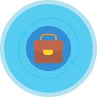 Process Flat Multi Circle Icon vector