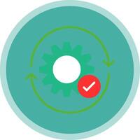 Lifecycle Flat Multi Circle Icon vector