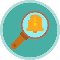 Fault Flat Multi Circle Icon vector